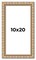 10x20 Modern Bamboo Picture Frame with UV-Resistant Acrylic & Acid Free Backing, Available in 5 Finishes - Gold, Silver, Brown, Black, and Natural